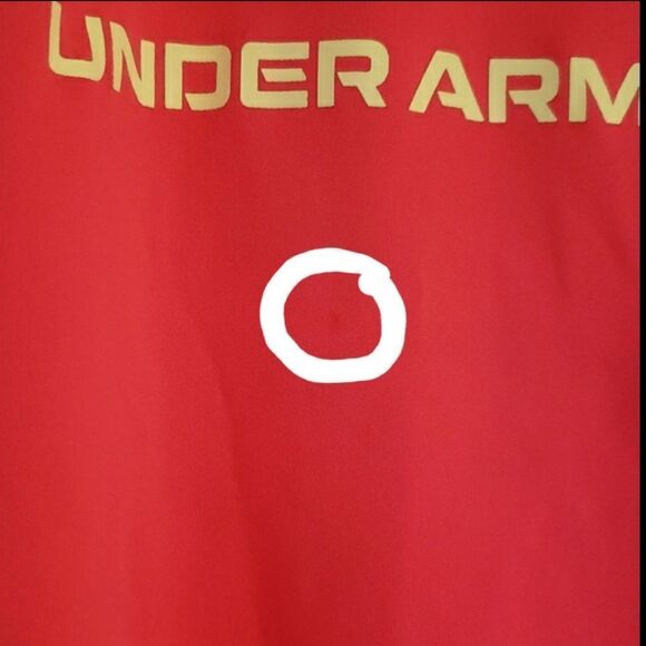 Hot Pink Under Armour Loose Fit T-Shirt with Colorful Logo Sz XL - Picture 3 of 7